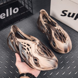 Cutout Sports Rubber Anti-Slip Coconut Camouflage Beach Clogs