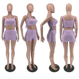 Pit Strip Corn Eyes Leisure Sports Two-piece Set