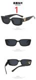 Small Frame Square Sunglasses Personality Fashion Hip Hop Sunglasses Net Red Same Sunglasses
