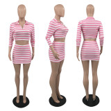 Pit Zip Pullover Sports Skirt Set