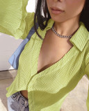 Design sexy loose flared sleeve suit