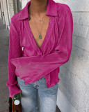 Design sexy loose flared sleeve suit