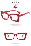 Fashion glasses frame retro square flat mirror personality glasses