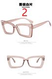 Fashion glasses frame retro square flat mirror personality glasses