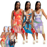 women's perspective sexy print dress