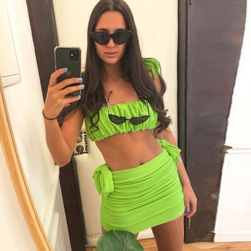 Women's Fashion Sling Sexy Small Vest Slim Bag Hip Skirt Suit Women