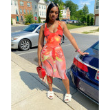 women's perspective sexy print dress