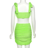 Women's Fashion Sling Sexy Small Vest Slim Bag Hip Skirt Suit Women