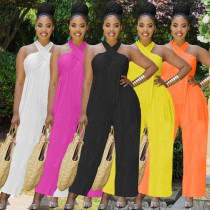 Women's Solid Off Shoulder Jumpsuit Women's Solid Off Shoulder Jumpsuit