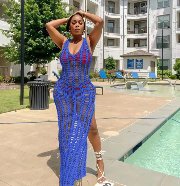 Women's Casual Mesh Tank Top Beach Dress