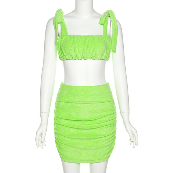 Women's Fashion Sling Sexy Small Vest Slim Bag Hip Skirt Suit Women