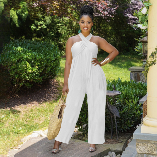 Women's Solid Off Shoulder Jumpsuit