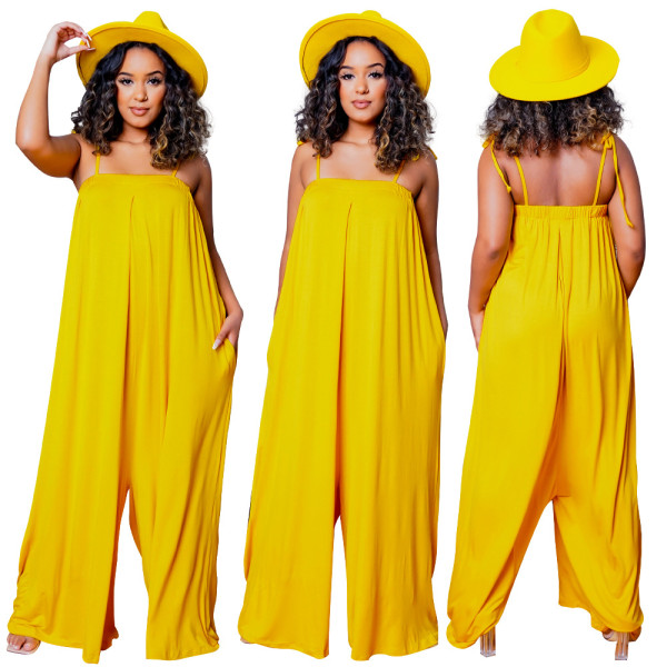 solid color jumpsuit