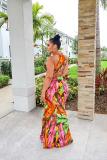 place print dress