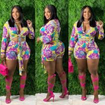 Casual Printed Two Piece Set Casual Printed Two Piece Set