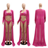 Hot wind perspective sexy hot drill three-piece fashion holiday beach style
