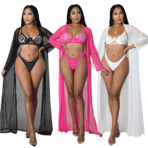 Hot wind perspective sexy hot drill three-piece fashion holiday beach style Hot wind perspective sexy hot drill three-piece fashion holiday beach style