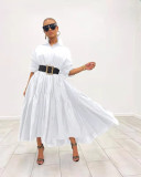 Retro First Love Skirt Loose and Slim French Lazy Shirt Dress