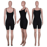 Braided wool suspender jumpsuit HR8227