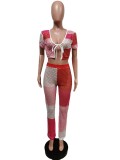 Hollow Jacquard Positioning Breathable Sports Suit