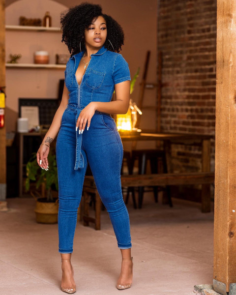 Sexy Fashion Denim Jumpsuit