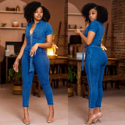 Sexy Fashion Denim Jumpsuit
