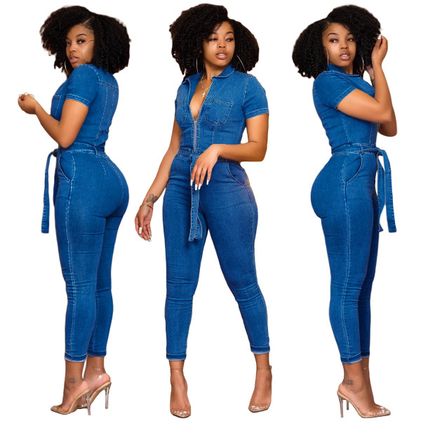 Sexy Fashion Denim Jumpsuit