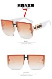 Letter H Frameless Sunglasses Polygonal Retro Sunglasses Fashion Personality Trendy Sunglasses