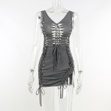 Hollow out special craft dress