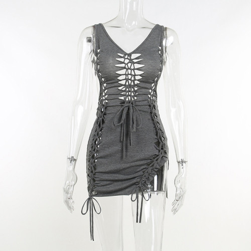 Hollow out special craft dress