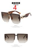 Letter H Frameless Sunglasses Polygonal Retro Sunglasses Fashion Personality Trendy Sunglasses