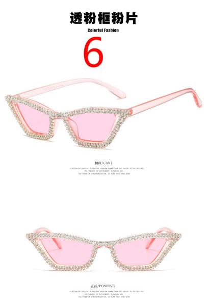 Triangle Cat Eye Diamond Sunglasses
