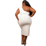 Party Plus Size Women's Side Hanging Dress 2 Colors