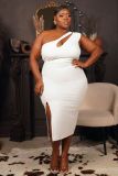 Party Plus Size Women's Side Hanging Dress 2 Colors