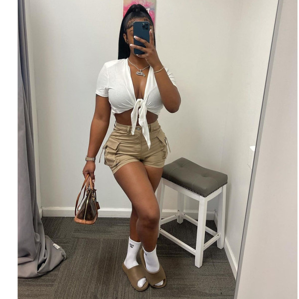 Women's Cargo Pants Sexy Fashion Ladies Shorts