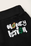 Letters Printed Short Sleeve T-Shirt Shorts Casual Sports Two-piece Set