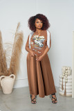 Women's Offset Sleeveless Fringe Dress