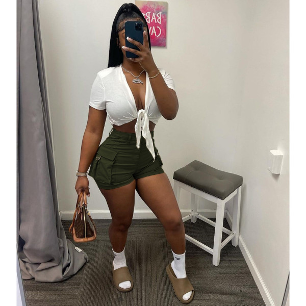 Women's Cargo Pants Sexy Fashion Ladies Shorts
