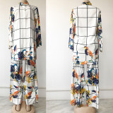 Casual Women's Two Piece Print Check Loose Suit