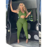Women's Sexy Solid Color Hollow Deep V Casual Jumpsuit