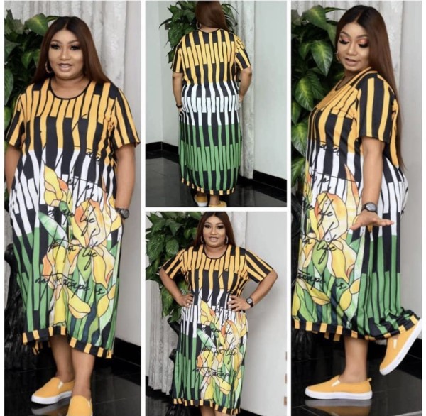 Fashion Print Plus Size Women's Print Dress