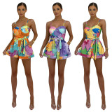 Fashion Sling Print Two Piece Set