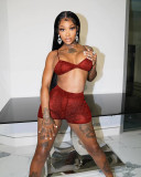 Fashion casual sexy two-piece suit