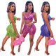 Sexy Cutout Tank Top Shorts Two-Piece Set