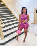 Sexy Cutout Tank Top Shorts Two-Piece Set
