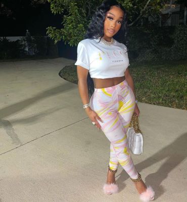 Women's Fashion Multicolor Print Pants