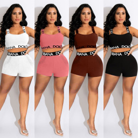 Fashion Sling Sleeveless Tracksuit