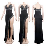 Sexy slim fit hot diamond nightclub dress