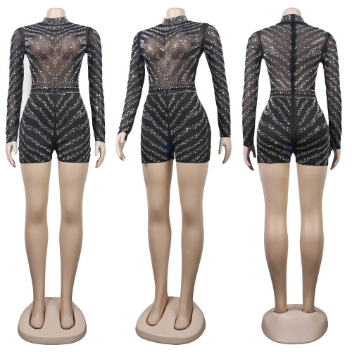 Sexy Slim Hot Drill Jumpsuit