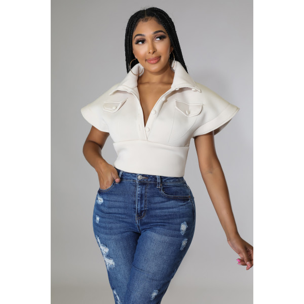 Air Layer Temperament Feifei Sleeve Women's Stand Collar Vest Sleeveless T-Shirt